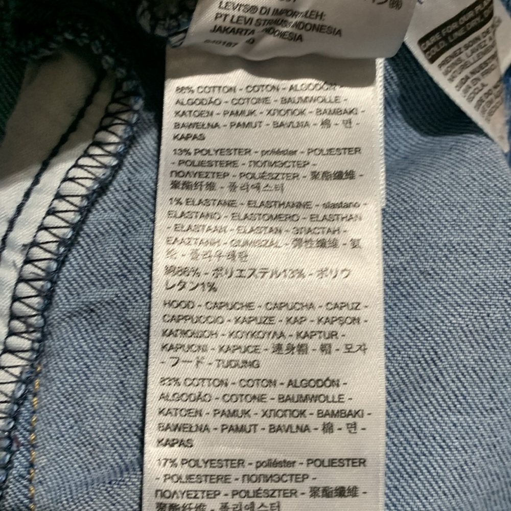 Levi's Blue and Gray Jean Jacket - Picture 6 of 6